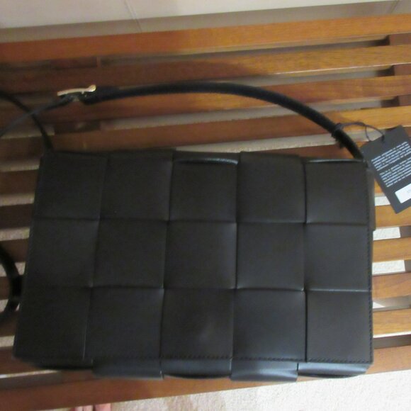 💕 Valentina Fiore Woven Leather Crossbody Bag Handmade in Italy 💕 - Picture 1 of 6
